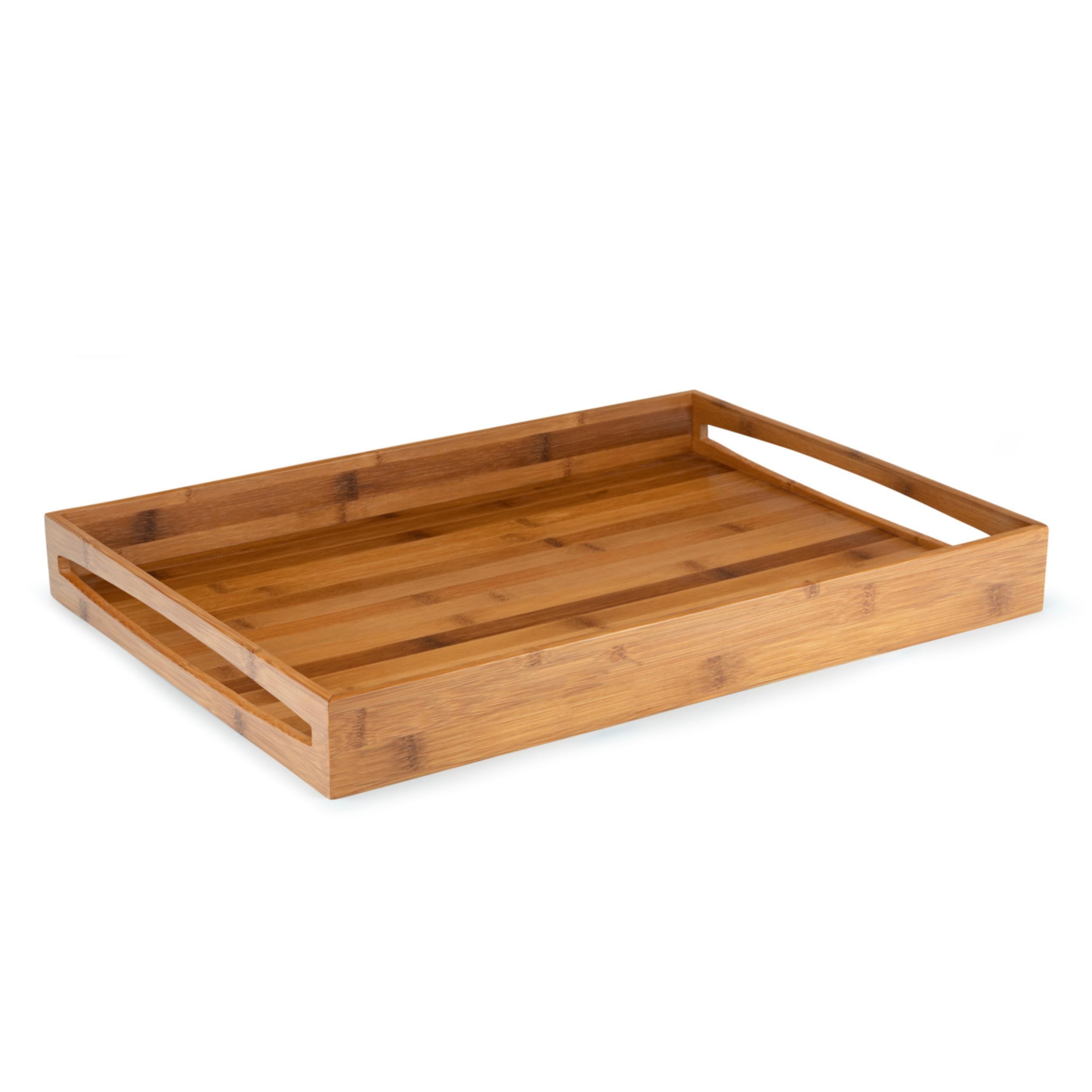 Leopold Vienna - Tablett, L, 55 x 40 x 6 cm, dunkler Bambus