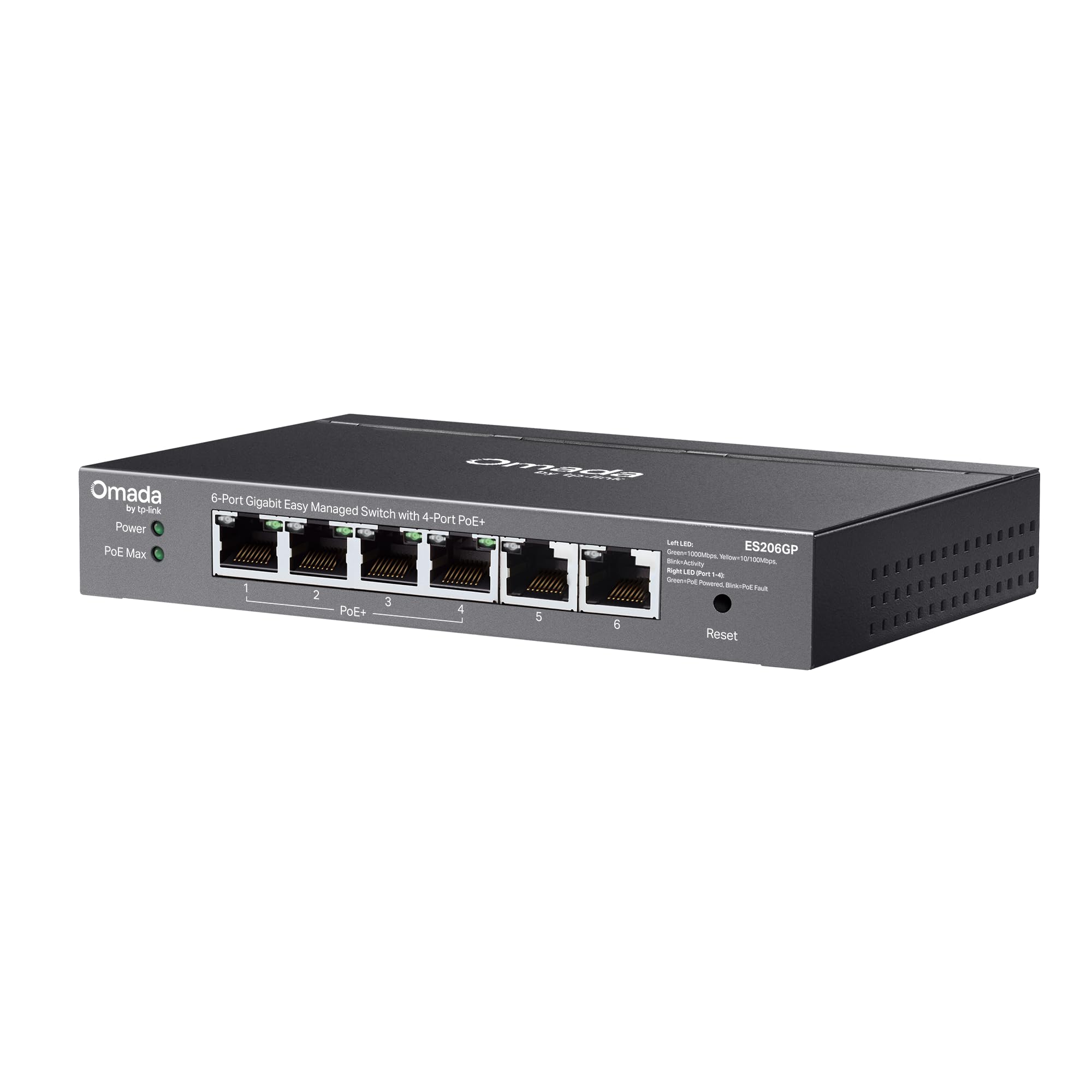 Omada Commutateur Gigabit facile à gérer 6 ports avec 4 ports PoE+