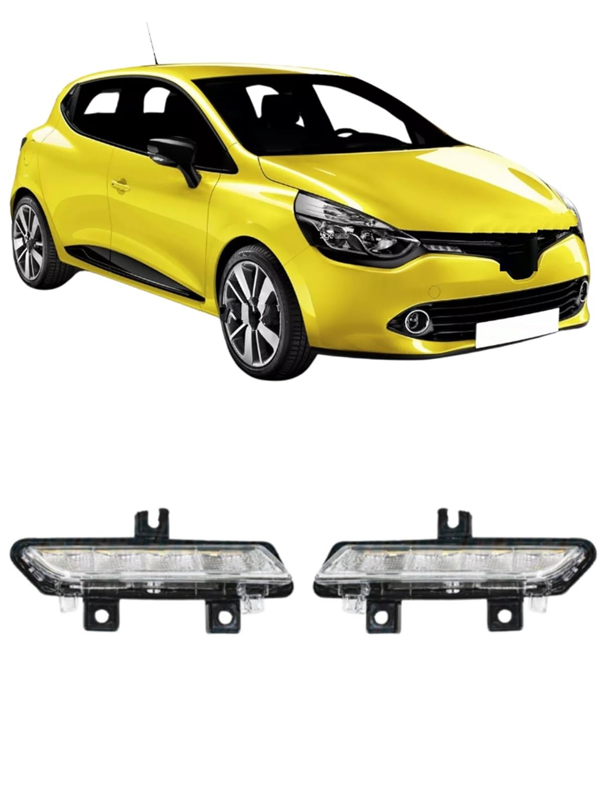 Ensemble Phares Avant Feux De Jour Gauche, Droit Ou 2 Pièces 266003864R 266059493R pour Captur pour Clio 4 2012 2013 2014 2015 Phare Assemblage(Only Left)