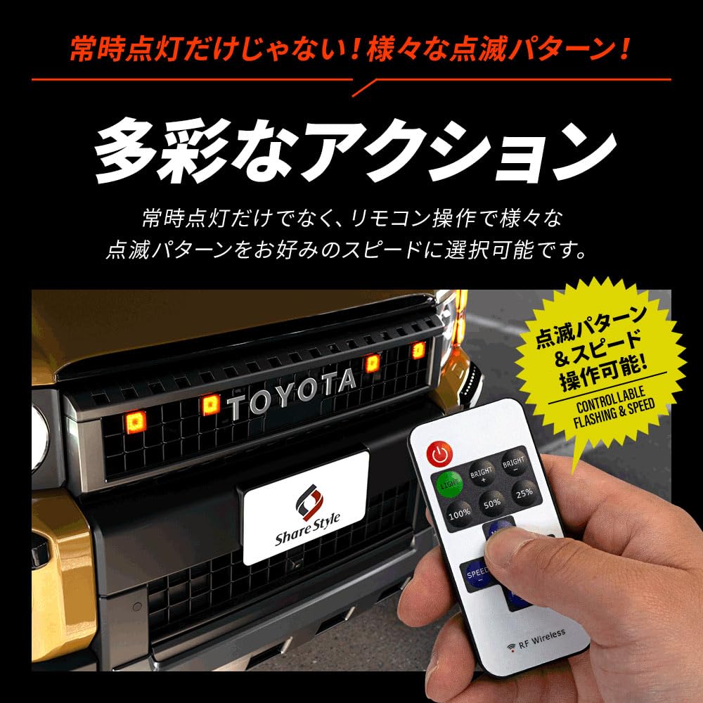 オーダー様確認専用 Amazon.co.jp: シェアスタイル ランクル 250 グリルマーカー カプラー