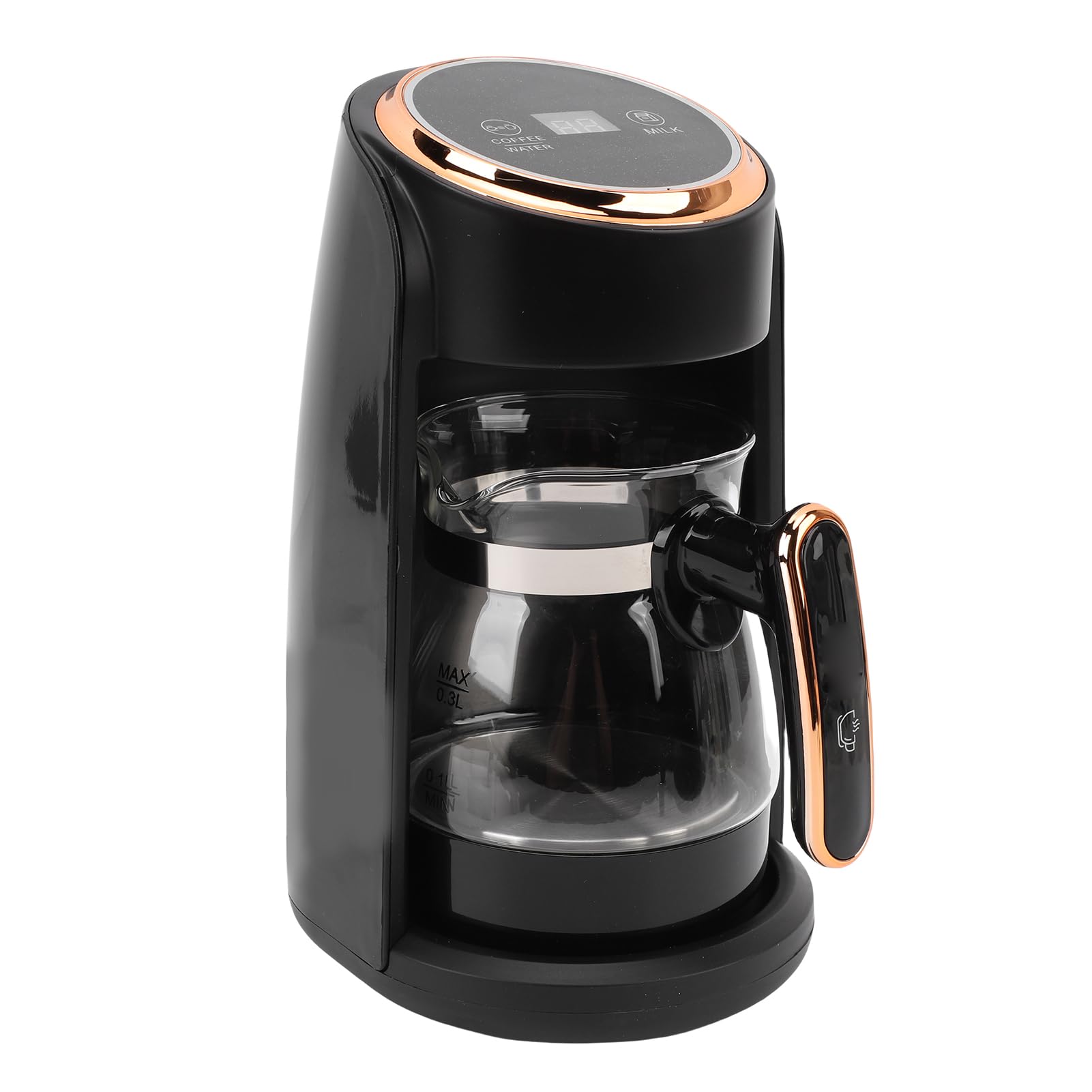 Türkische Kaffeemaschine, 600 Watt, 300 ml Fassungsvermögen, mit automatischer Abschaltfunktion, vollautomatisch, geeignet für Zuhause, Büro und Reisen.