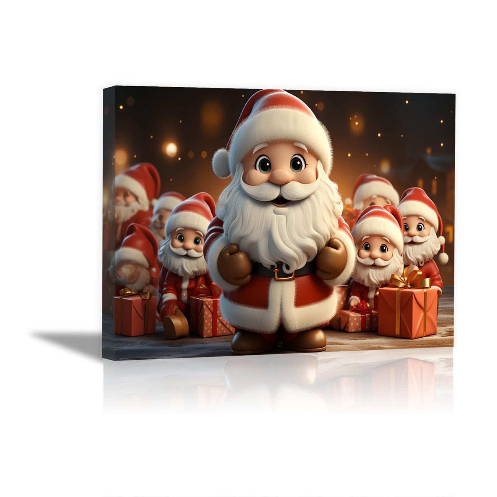 Amazon.co.jp: クリスマス キャンバスアートパネル家の装飾アート