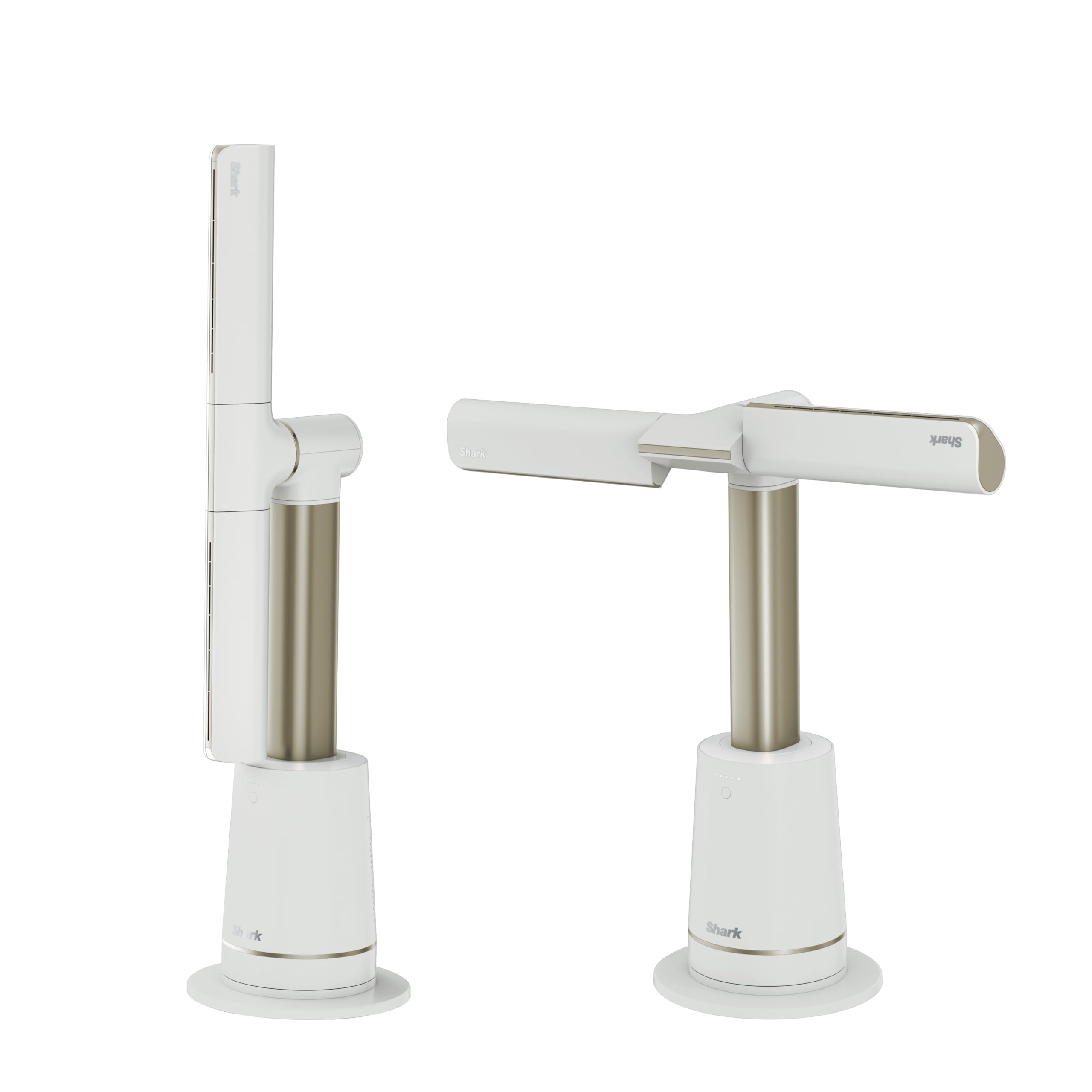 Shark TurboBlade Fan—Ultra-customizable bladeless tower fan, pivots, twists, oscillates 180°, circulates and propels air, 10 noise levels + 10 speeds, easy to clean, dove, TF202SWH