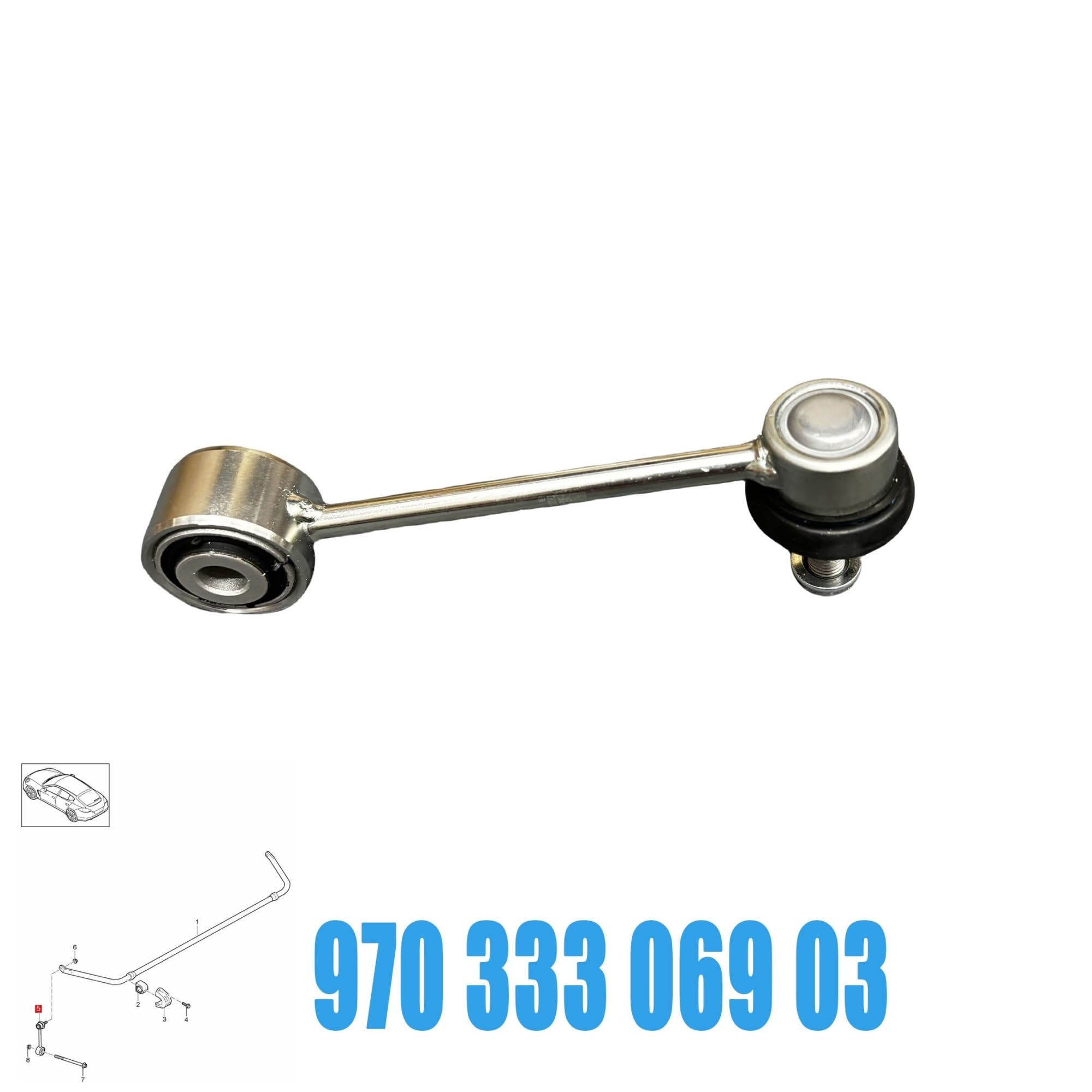 zestaw stabilizatora Zestaw łączników stabilizatora tylnego zawieszenia samochodu 97033306903 97033306905 pasujący do Porsche Panamera 970 2010-2016. Stabilizatory Poprzeczne(2pcs)