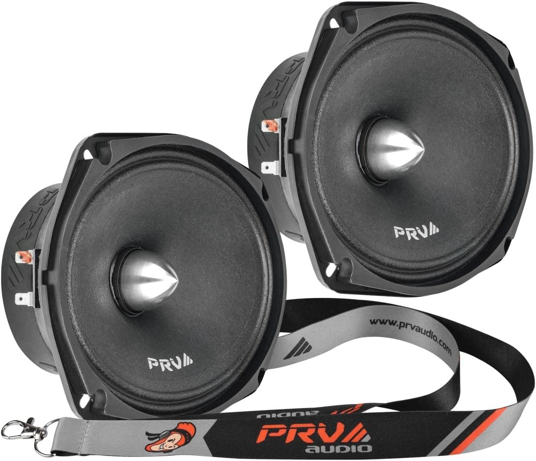 2X 69MR500-4 Bullet Midrange 6x9 Speakers 500 Watts Max Power 4 Ohm High Performance Pro Car Audio Loudspeaker with 1 Exclusive Lanyard (2 Speakers)