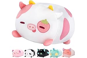 Kawaii Strawberry Cow Plush Pillow