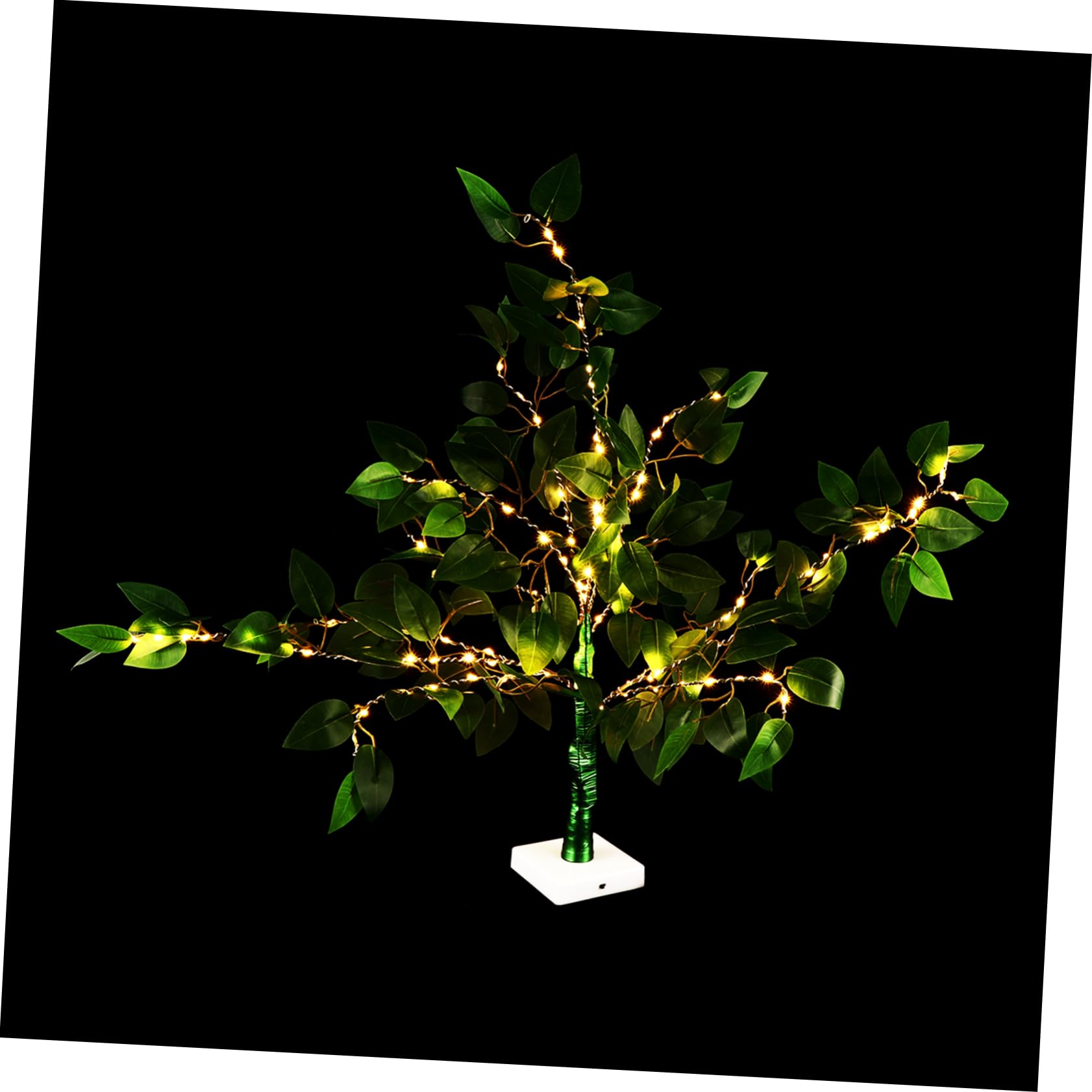 Hemobllo Tree Lamp Ornament Realistic Modeling Light up Tree Decor for Room Layout Home Decor Lamp