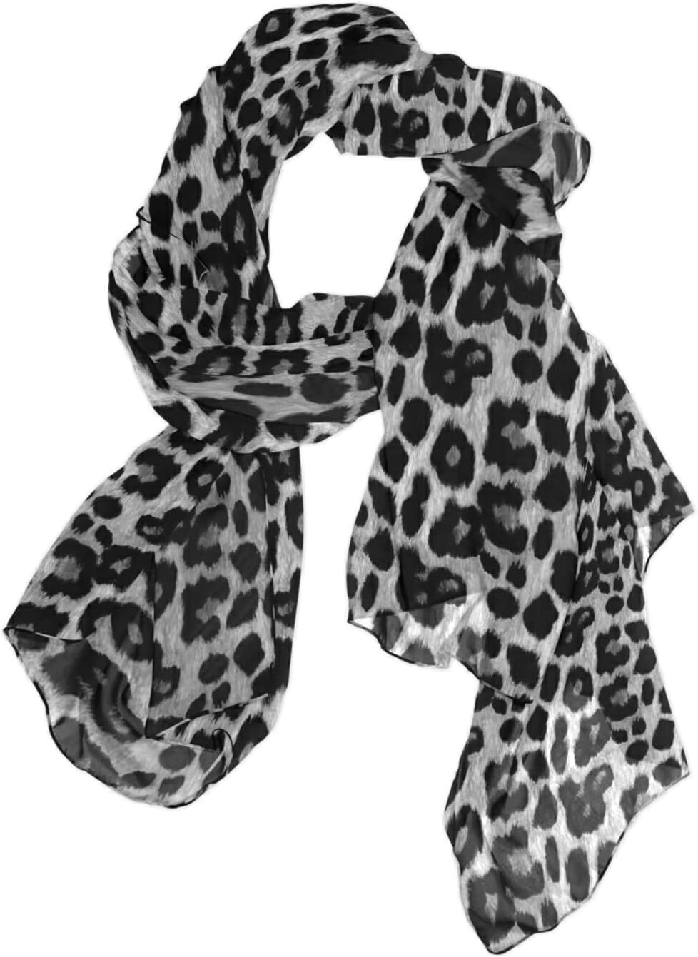 Women Long Silk Scarf, Satin Shawl Chiffon Large Stole Headscarf Sunscreen Wrap