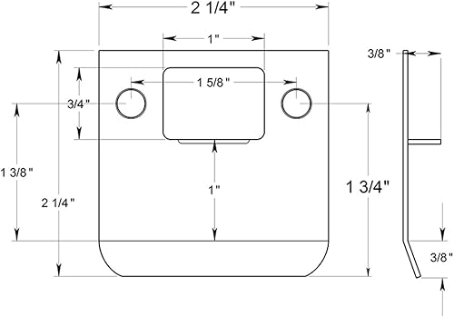 Miniatura 2 de Nuk3y SP225 - Placa de golpeo de labio extendida (2-14 pulgadas x 2-14 pulgadas, bronce aceitado)
