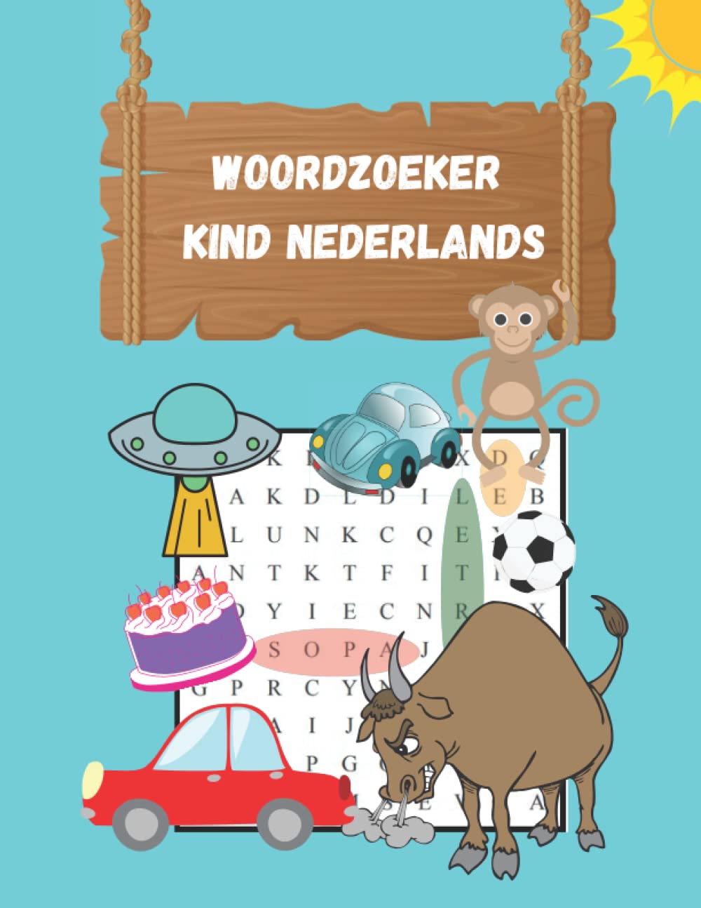 woordzoeker kind nederlands: 50 thematische puzzels met verborgen woorden voor kinderen van 6-8 jaar Met de oplossingen