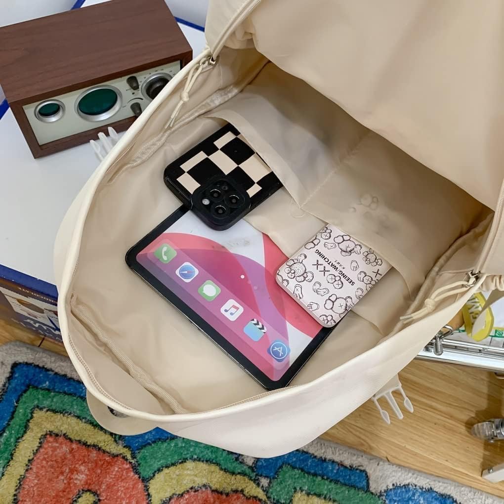 Ita Borsa con Finestre Trasparenti per Donne e Adolescenti - Kawaii JK Pin Display Zaino Carino Estetico Grande per Scuola Borsa Casual Daypack Robusta Borsa per Libri Anime Cosplay Regali