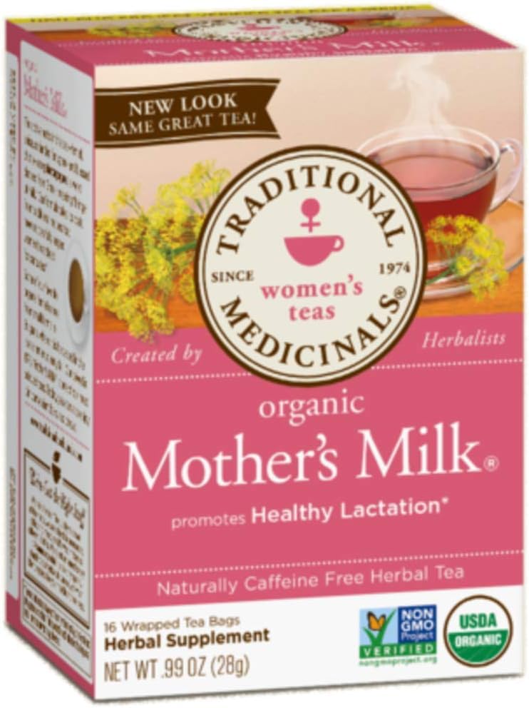 Traditional Medicinal Teas Organic Tea Bags, 16 count (Mother's Milk, Pack of 1)