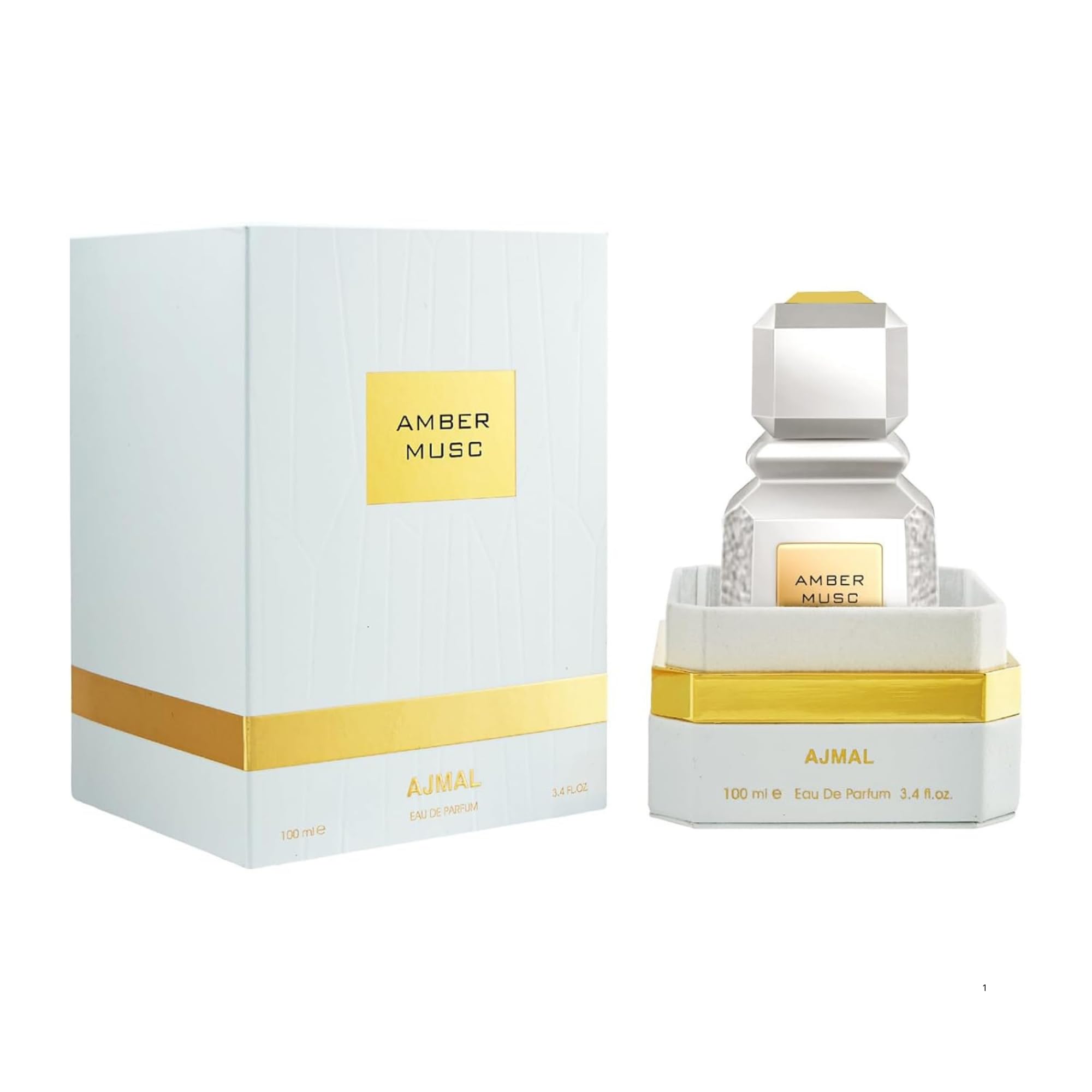 Ajmal Amber Musc EDP Woody Perfume Spray For Unisex, 100ml-image-35