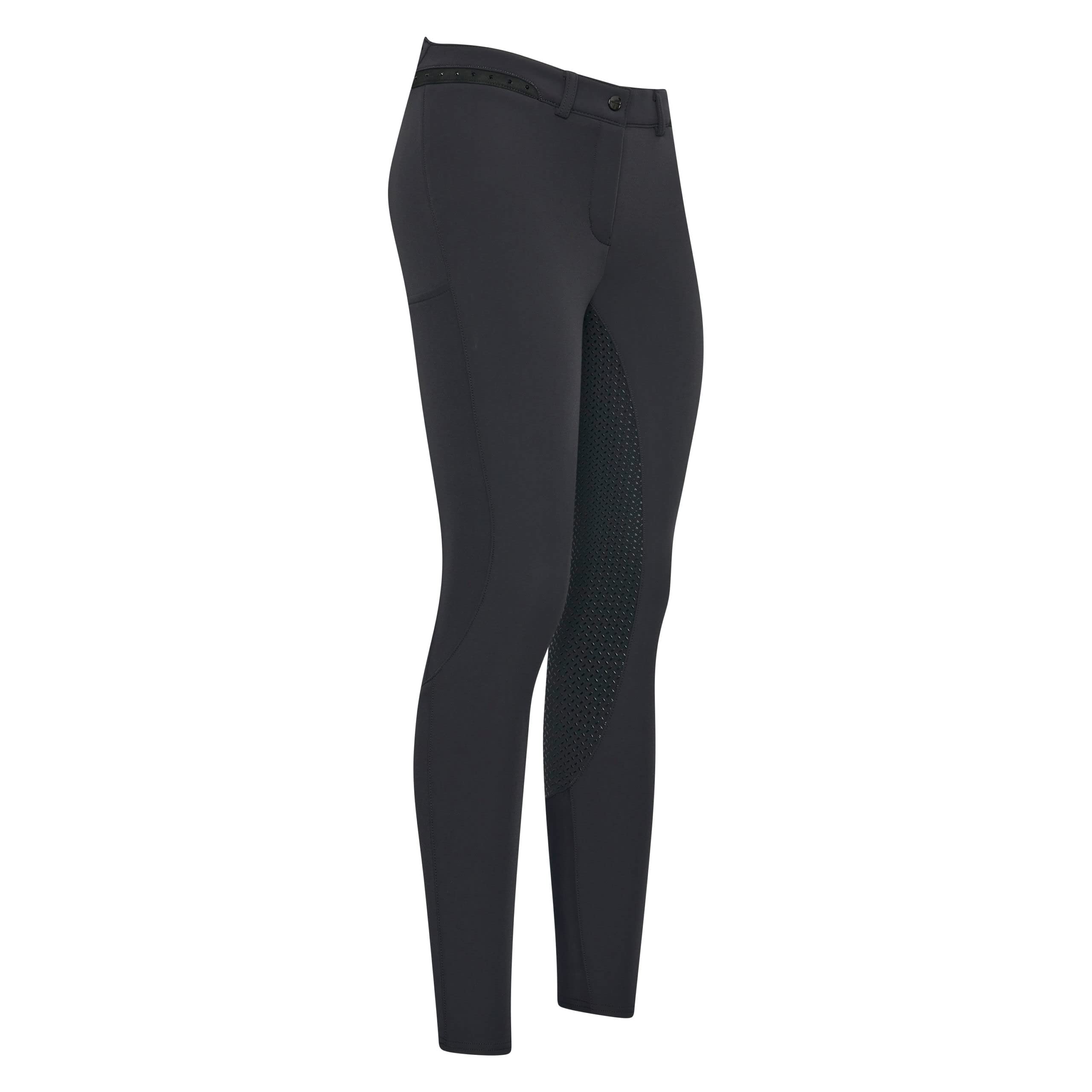 euro-star Damen Softshell Reithose Queen Diamond Full Grip schwarz