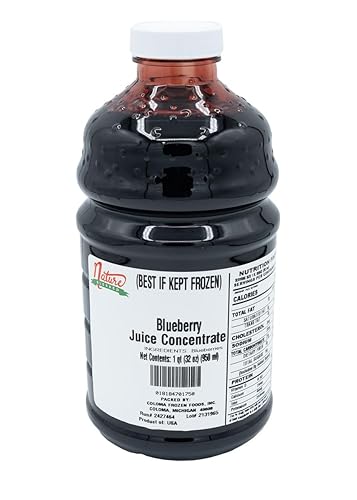 Nature Blessed Concentrado de jugo de fruta de arándano 100% puro, 1 cuarto de galón (botella de 1/32 fl z), ideal para vino casero, cerveza,