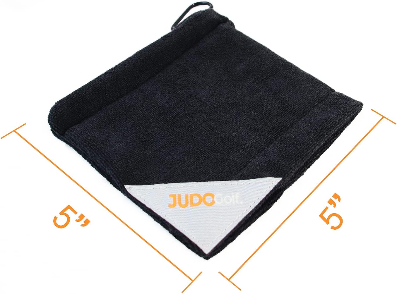 review judogolf Golf Ball Towel with Clip, Portable Golf Cleaning Towel Pocket Wet and Dry 5.5