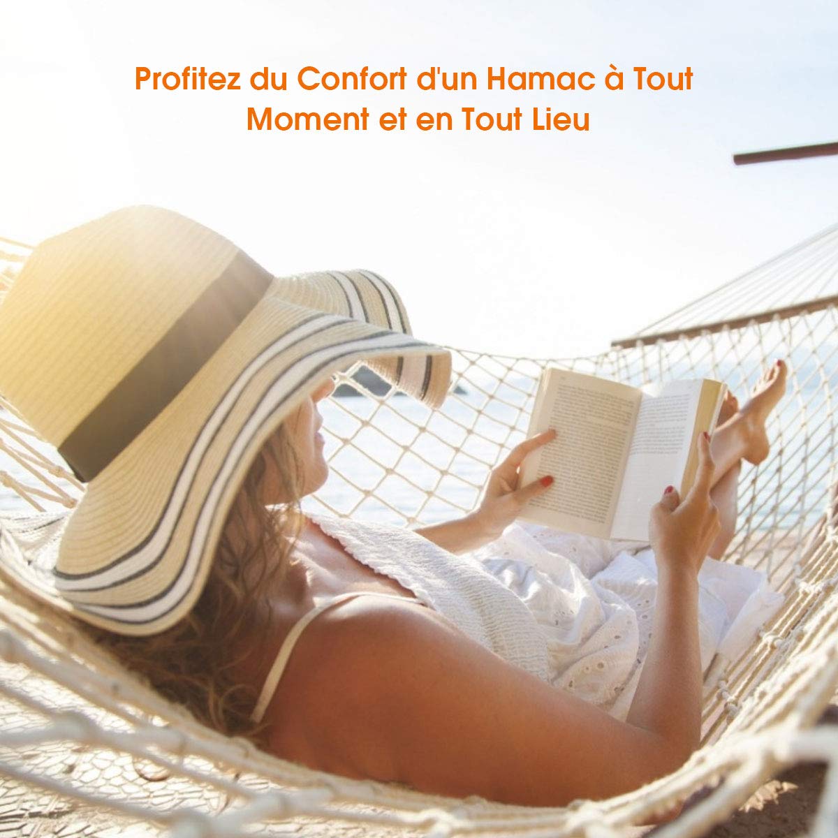 GOPLUS Support de Hamac, Lit Suspendu Robuste, Matériau en Métal d’Acier de Haute Qualité avec 2 Chaînes et Crochets en Forme de S, 276 x 97 x 122CM, Capacité de 200KG, pour Jardin et Camping