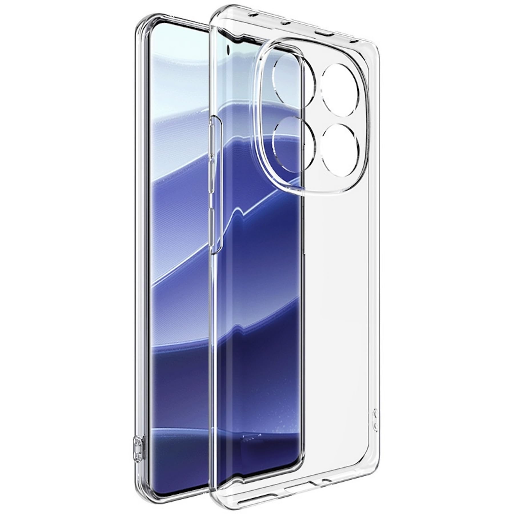 Oprimio Kristallklar Hülle für Xiaomi Redmi Note 14 Pro 5G [Silikon Hülle] [%100 Durchsichtig] [Deutsche Material] [Ultra Dünn] Klar Handyhülle für Xiaomi Redmi Note 14 Pro 5G