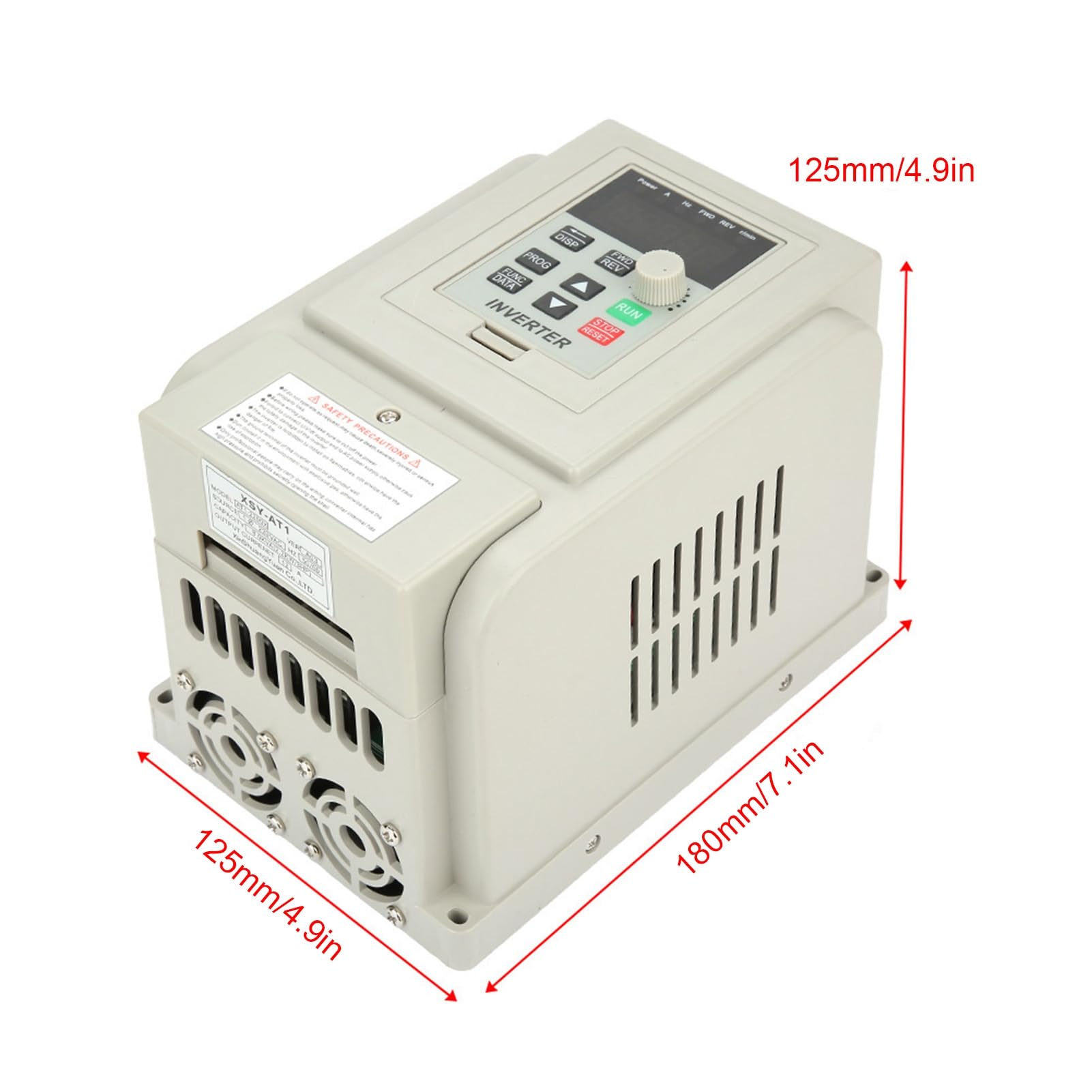 AT1-2200X Contrôleur de Vitesse d'Entraînement à Fréquence Variable Single-Phase 220V AC pour Moteur Triphasé de 2,2 kW