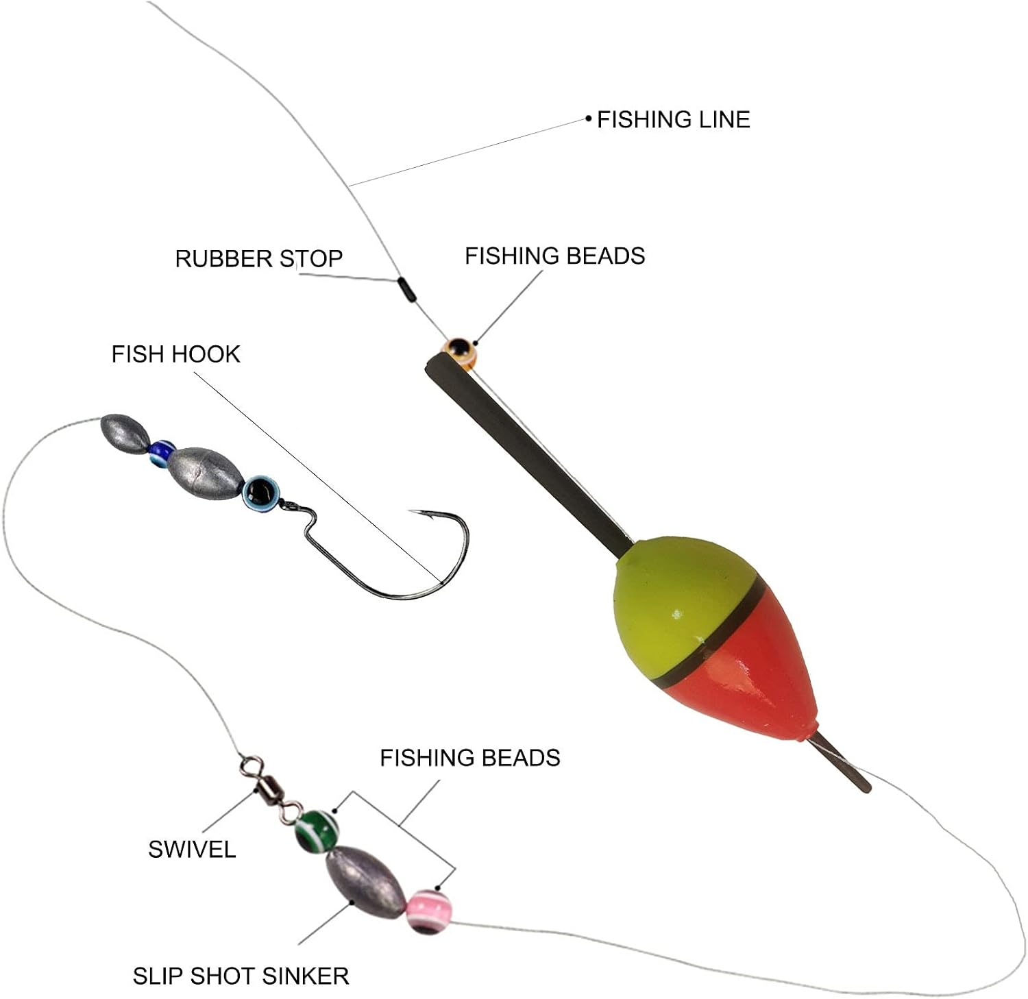 10Pcs/Lot Fishing Bobber Cork Floats Pesca Lighted Balsa Buoy Wood 2g/8cm Long Tail Fishing Floats Tackle Flotteur Peche