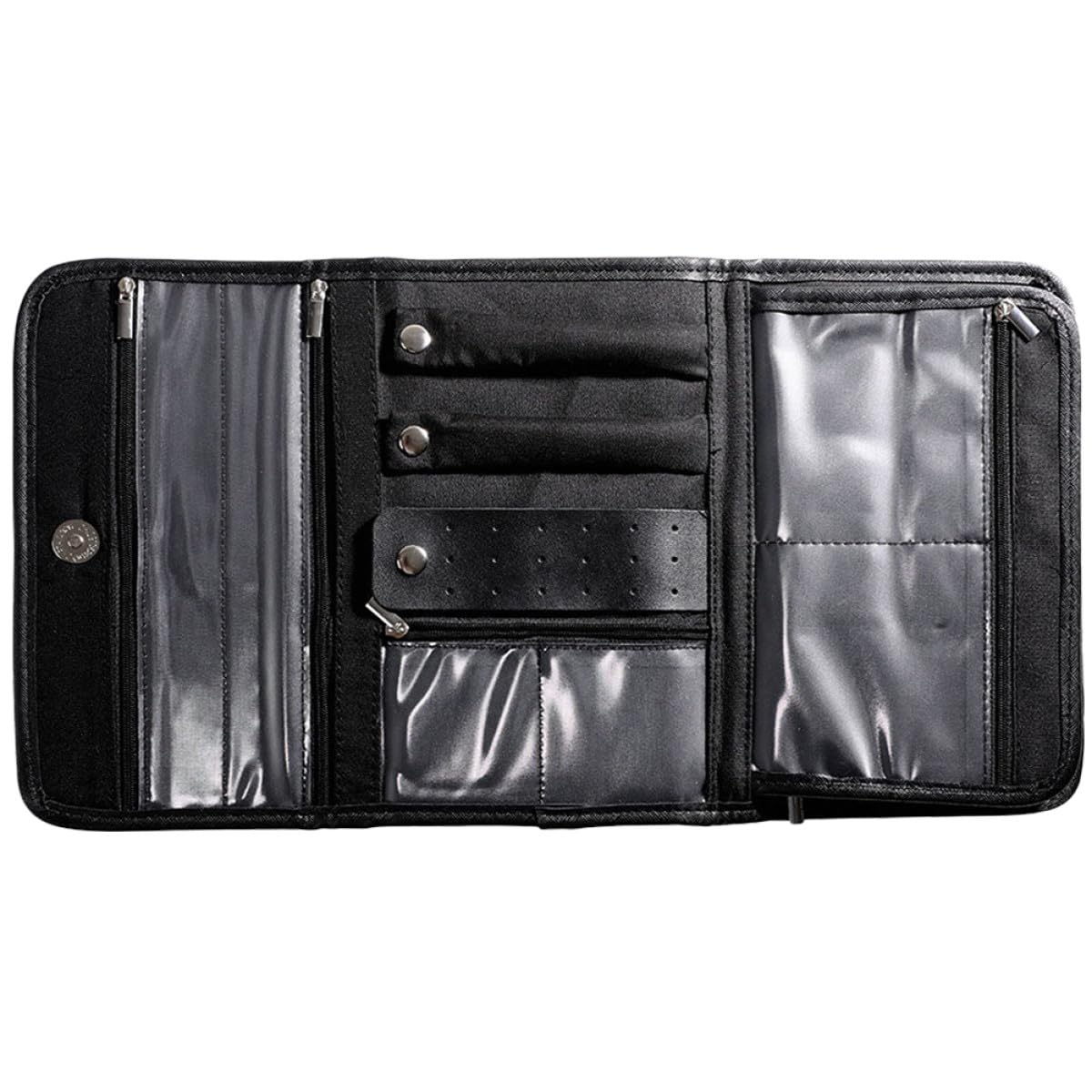 Bolsa de joyas SECFOU compacta de viaje para organizar pendientes en la maleta de cabina