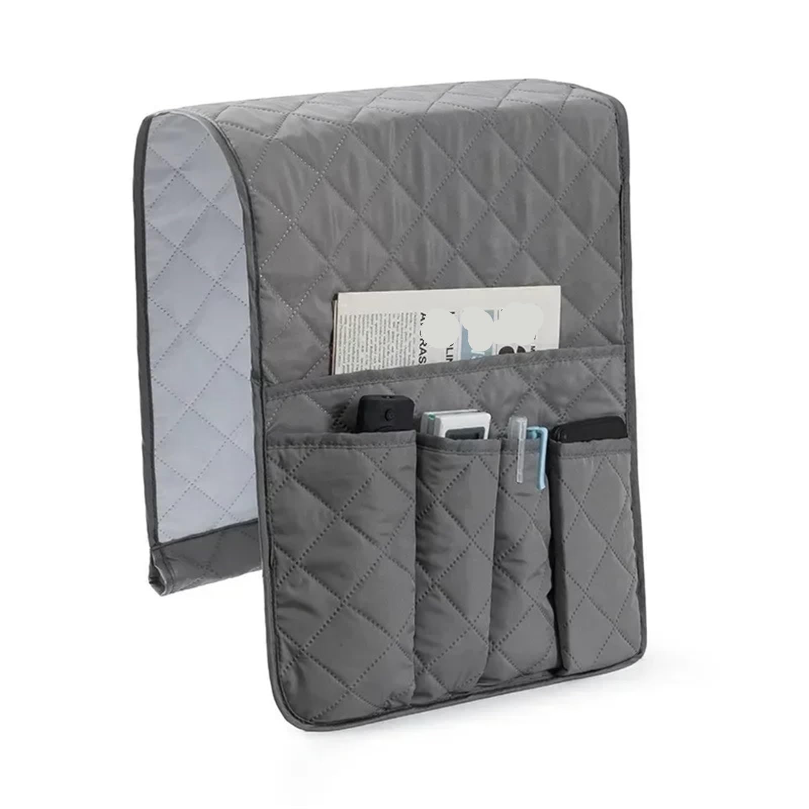 ZPFDSG Sofa Armrest Organizer With 5 Pockets And Cup Holder Tray Couch Armchair Hanging Storage Bag