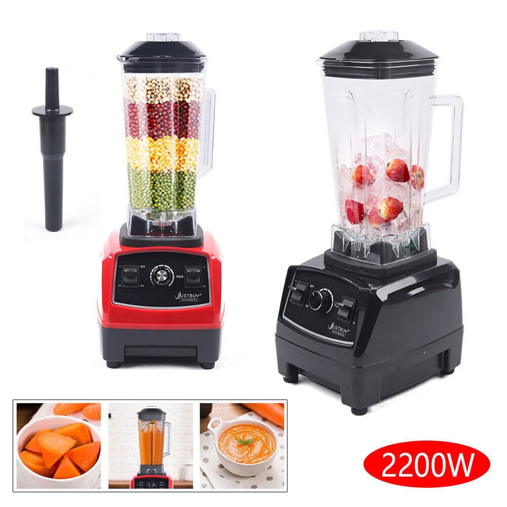 Xuthusman 3HP 2 Liter Professional Milkshake & Fresh Juice Blender - Heavy Duty Commercial Power Blender - Smoothie Mixer - 2200W - Black