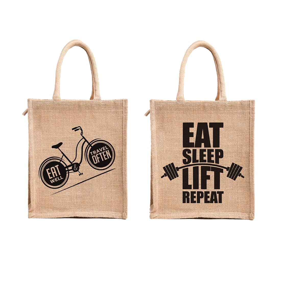 Dasvilla Lunch Box Jute Bag Combo with Zip & Bottle Holder||Tiffin/Lunch Carry Bags for Office Men & Women|| Multipurpose Jute Carry Bag (Design 22) (B0B46VKRWM) Amazon Price History, Amazon Price Tracker