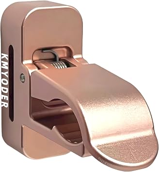 Magnetic Golf Holder Clip for Golf Cart, 2-in-1 Aluminum Alloy Golf Accessory with Strap for Golfers, Golf Cart Holder with Strong Magnets Fits Golf Carts, Window Shield, Chairs Golden