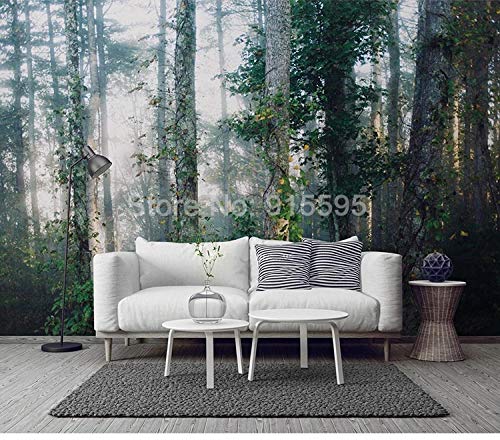 Papier peint forêt nordique pour salon moderne et cocooning - 4