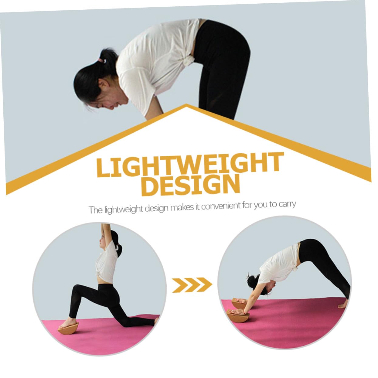 Bloque de Yoga de Corcho Antideslizante Ligero y Duradero Soporte Estable para Pilates y Meditación Casa Accesorio Multifunción para Entrenamiento y Equilibrio Pack