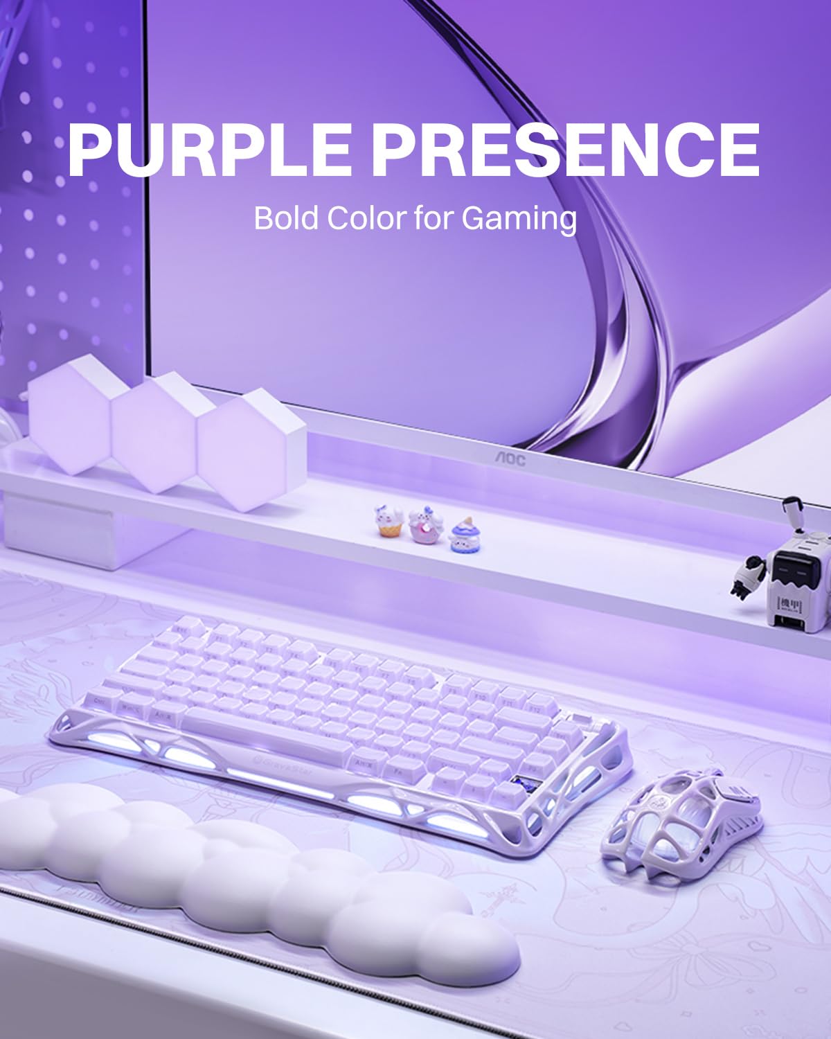 Amazon.com: GravaStar Mercury K1 Purple 75% Wireless Mechanical