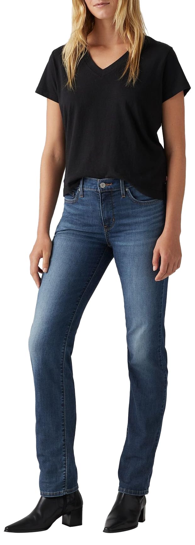 Levi's Women's 314 Shaping Straight Jeans, Cool Agenda, 29W / 34L