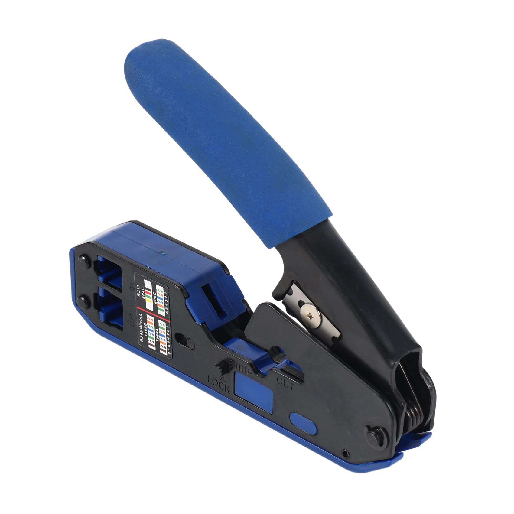 5X RJ45 narzędzie do zaciskania sieciowego Rj45, narzędzie do zaciskania Rj45, Cat6, Cat5E, Cat5, Rj11, złącze Rj12