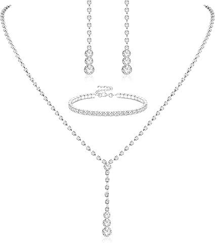 シルバー調アクセサリーセット16点(ネックレス、ピアス、ブレスレット) purepoche_504p-0h222-634