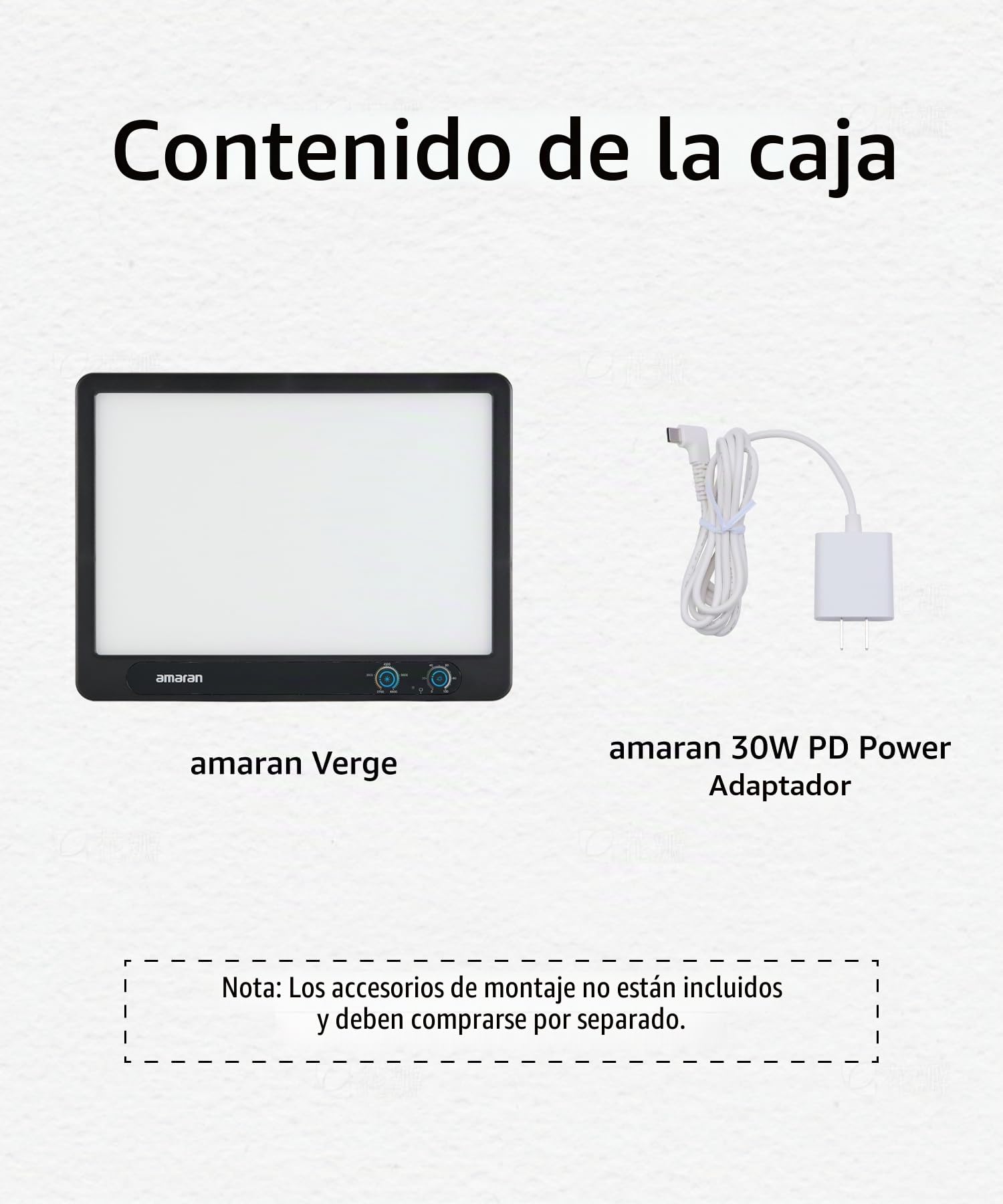amaran Verge Luz Principal Bicolor para Escritorio, Panel LED Suave 2700K–6500K, CRI 96, Control Frontal y Alimentación por USB-C, para Streaming, Videollamadas y Creación de Contenido – Carbón