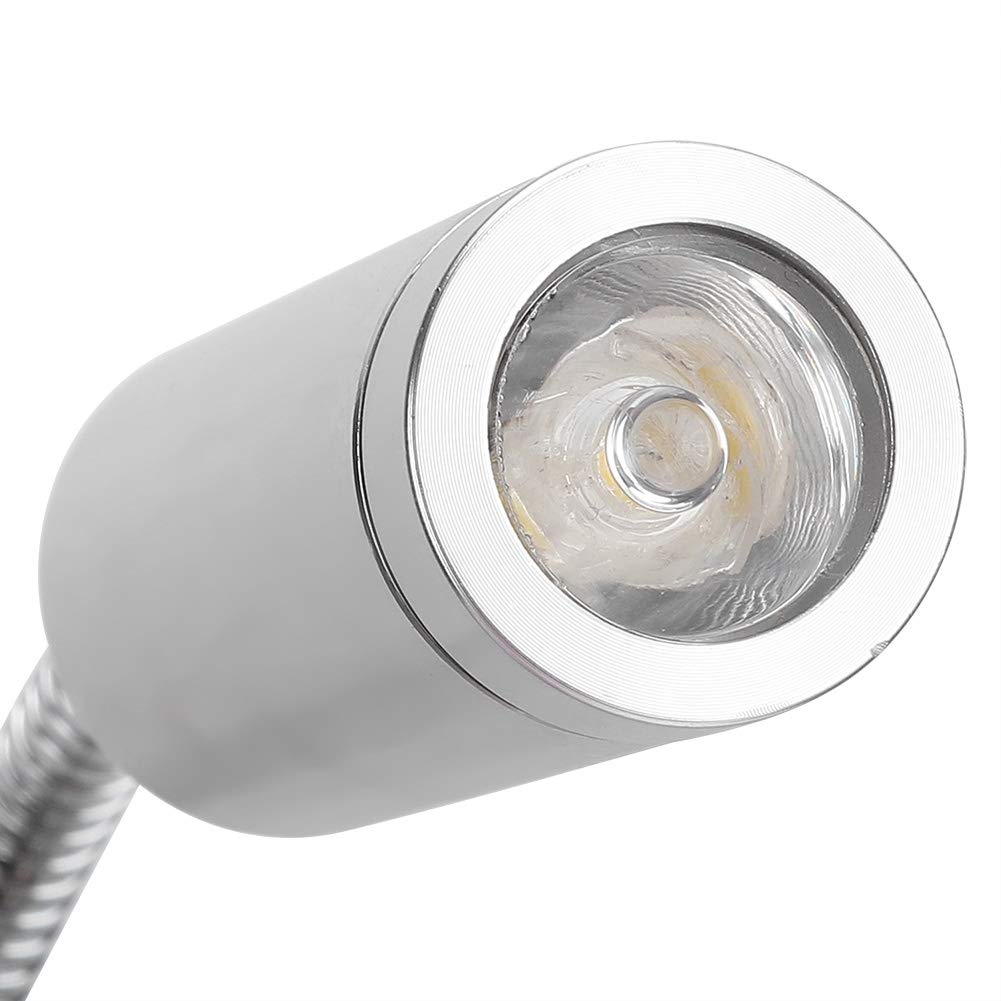 Lampada da lettura flessibile a collo d'oca, lampada da parete a LED Lampada da notte a parete regolabile per camera da letto 85V-265V