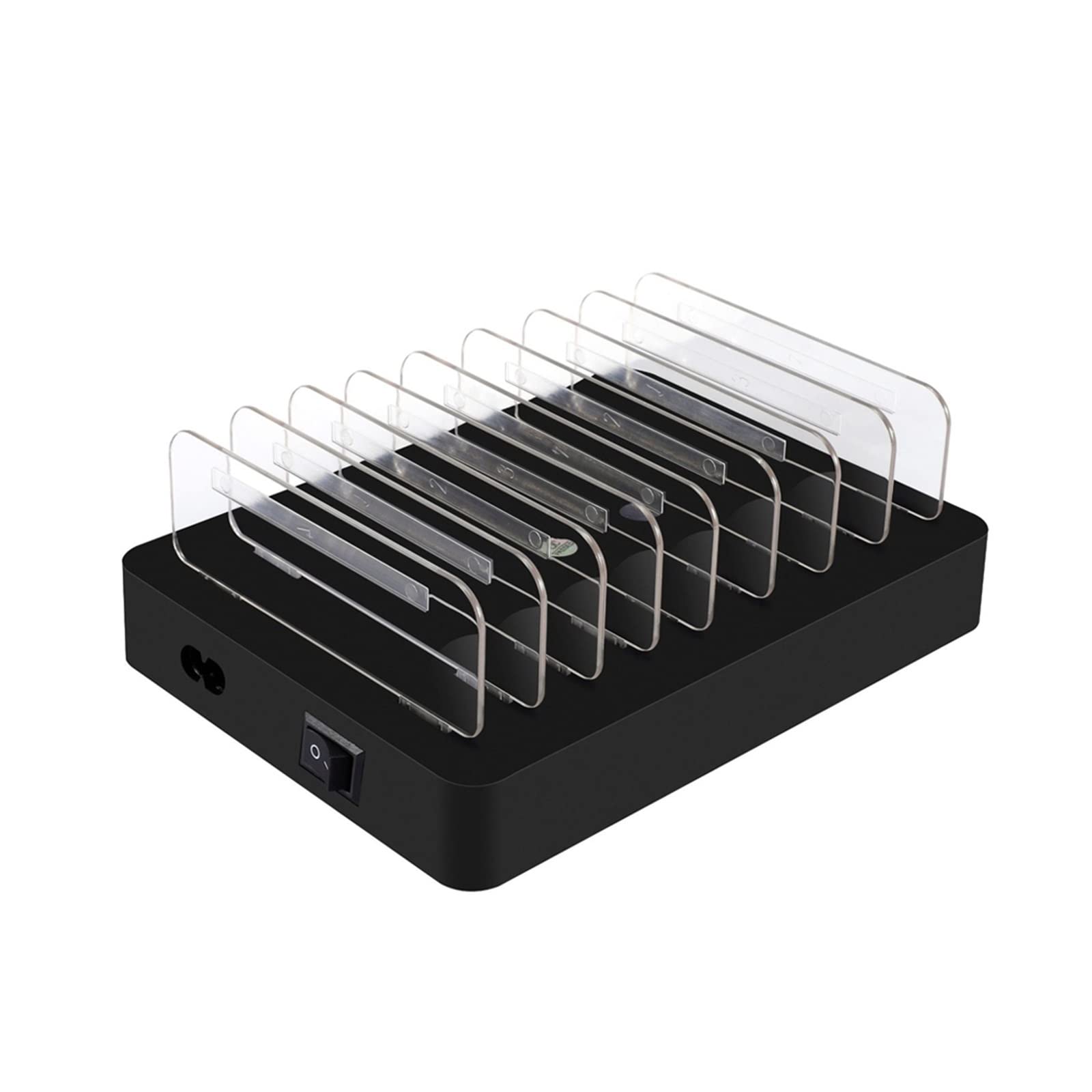 Stacja ładowania, 110W 8-portowa ładowarka USB QC3.0 Szybka stacja dokująca USB do ładowania stacjonarnego