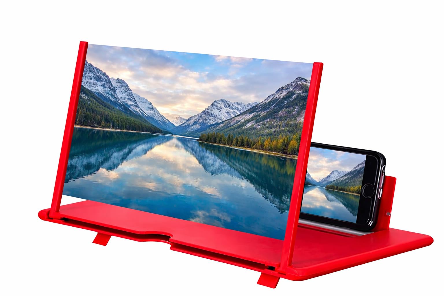 Drumstone (𝗦𝗽𝗲𝗰𝗶𝗮𝗹 𝟭𝟬 𝗬𝗲𝗮𝗿𝘀 𝗪𝗮𝗿𝗿𝗮𝗻𝘁𝘆) 12 Inch 3D Screen Magnifier with Foldable Stand, Ergonomic Design Display Amplifier, Screen Enlarger for Movies, Reading, Video Calls-picture-17