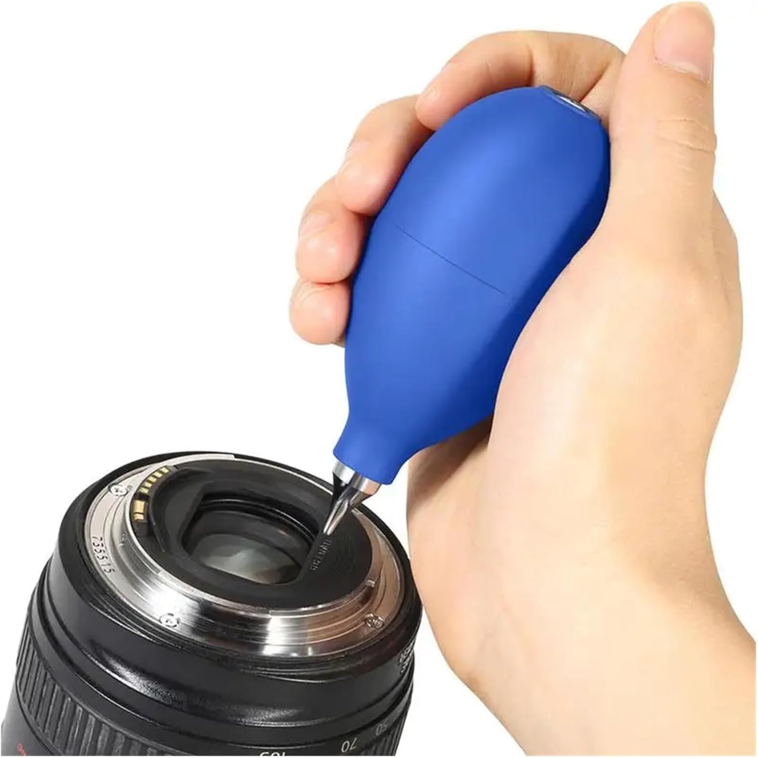 Dust Remover Rubber Air Blower Pump Cleaner 4PCS Rubber Bulb Air Pump Dust Blower Cleaner for Electronic Equipment for Cameras, Keyboard, Watch, Computer Laptop(Blue)