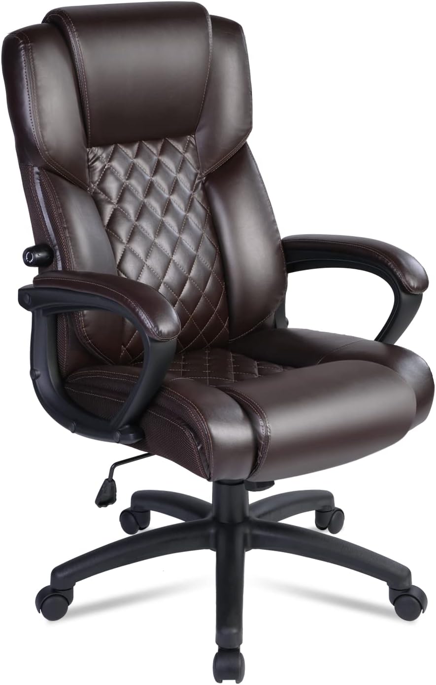 PTOULEMY High Back Office Chair 300lbs PU Leather