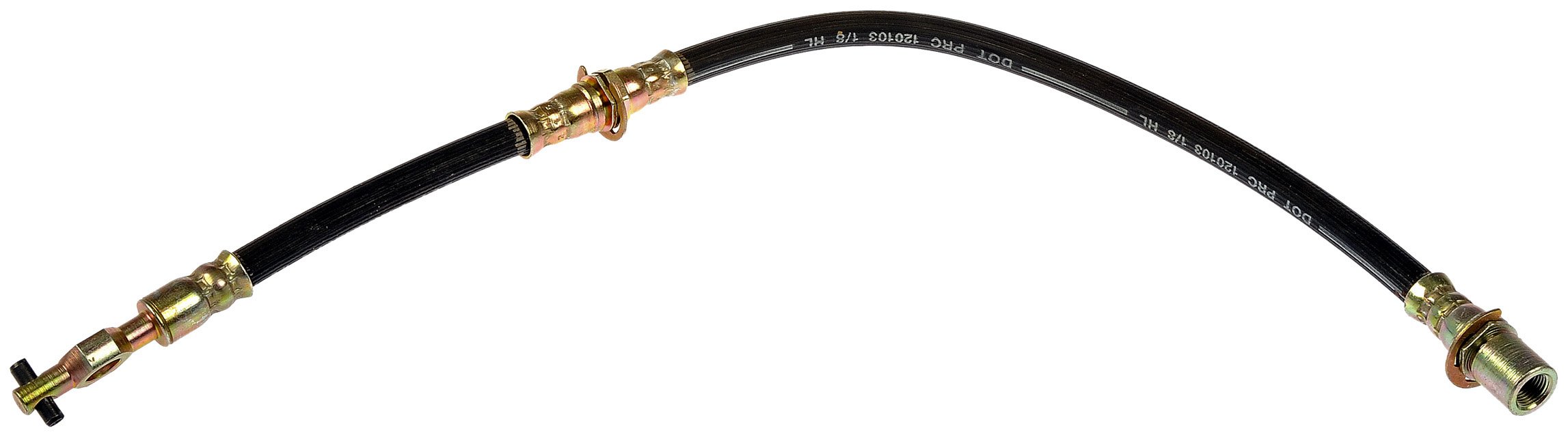 BRAKE HOSE - Brake Hydraulic Hose - Brake Hose - Brake Line - This automotive brake hydraulic hose was precision-engineered to match the fit, function and performance of the original brake hose on specific vehicles and positions to ensure safe, long-lasting durability as part of a complete brake repair. - Toyota Tercel 1990-87 - Dorman H381219 Brake Hydraulic Hose Compatible with Select Toyota Models