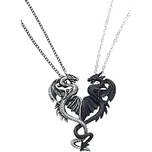 Alchemy Draconic Tryst Necklace England Dragon Frienship Gothic Jewellery