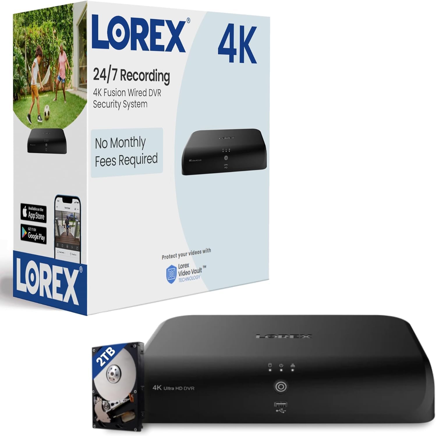 Lorex 4K Fusion DVR for 12-Channel security system