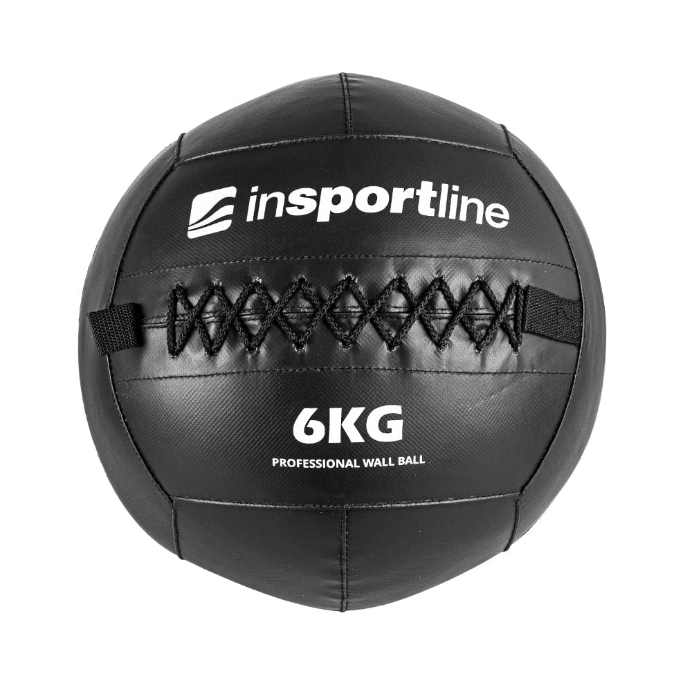 Medicine - Palla in pelle 2 in 1 con passanti per allenamento della forza Slam Fitness (6 kg)