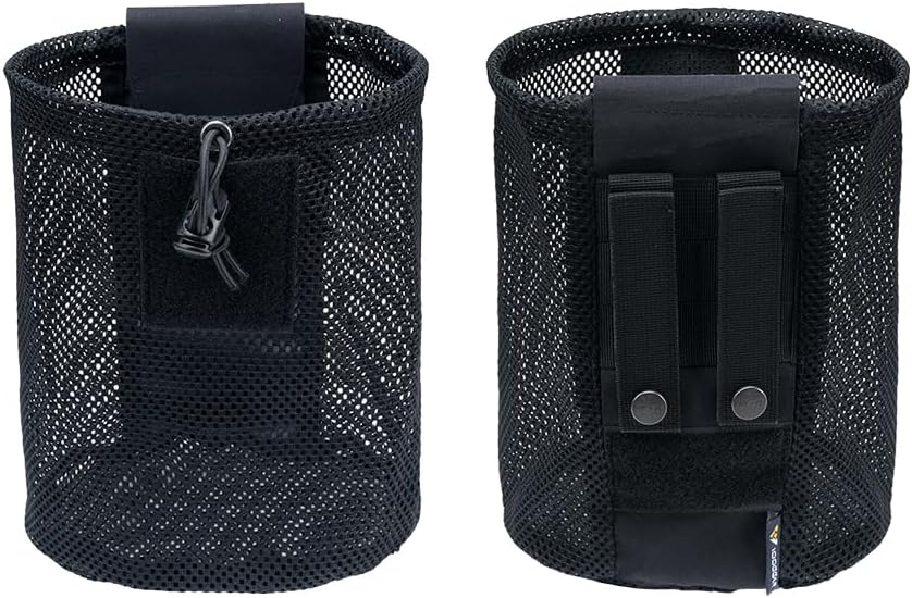 IDOGEAR Sports Tactical Molle Dump Pouch Foldable Mag-Net Drawstring Recycle Pouch Recovery Tool Pack for Molle Belt Tactical Vest Backpack