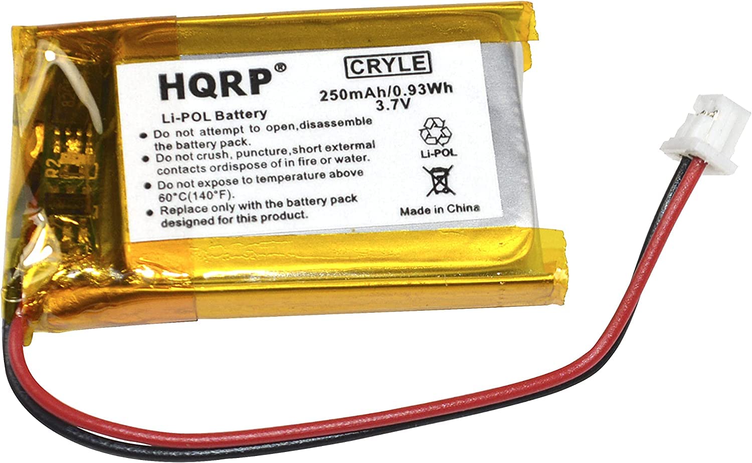 HQRP Kit Battery and Charger Compatible with VXI Blue Parrott 203664 052030 502030 BlueParrott B250-XT, B250-XT+ Wireless Bluetooth Headset, Roadwarrior, Blue-Parrot PL602030 AC Adapter