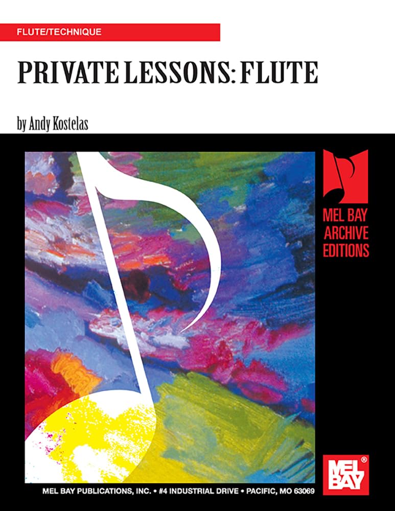 Cours de flûte méthode Private Lessons Flute English Edition livre partitions