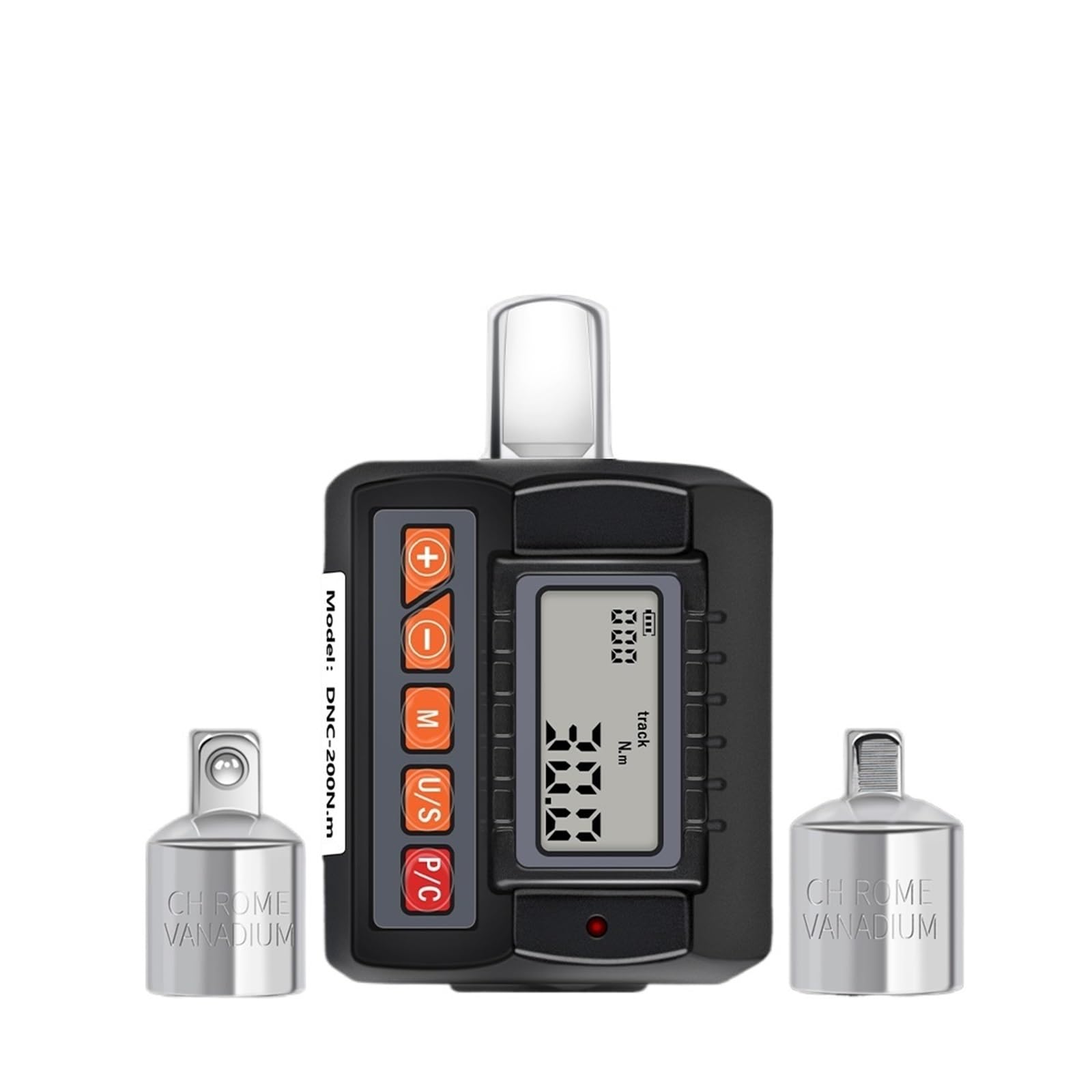 Gqnblvhzupdm 340N.m Digital Torque Meter 1/2" Digital Torque Meter High Accuracy 200 N.m Adjustable Electronic Test Gauge Professional Wrench Repair Tools(340N.m)