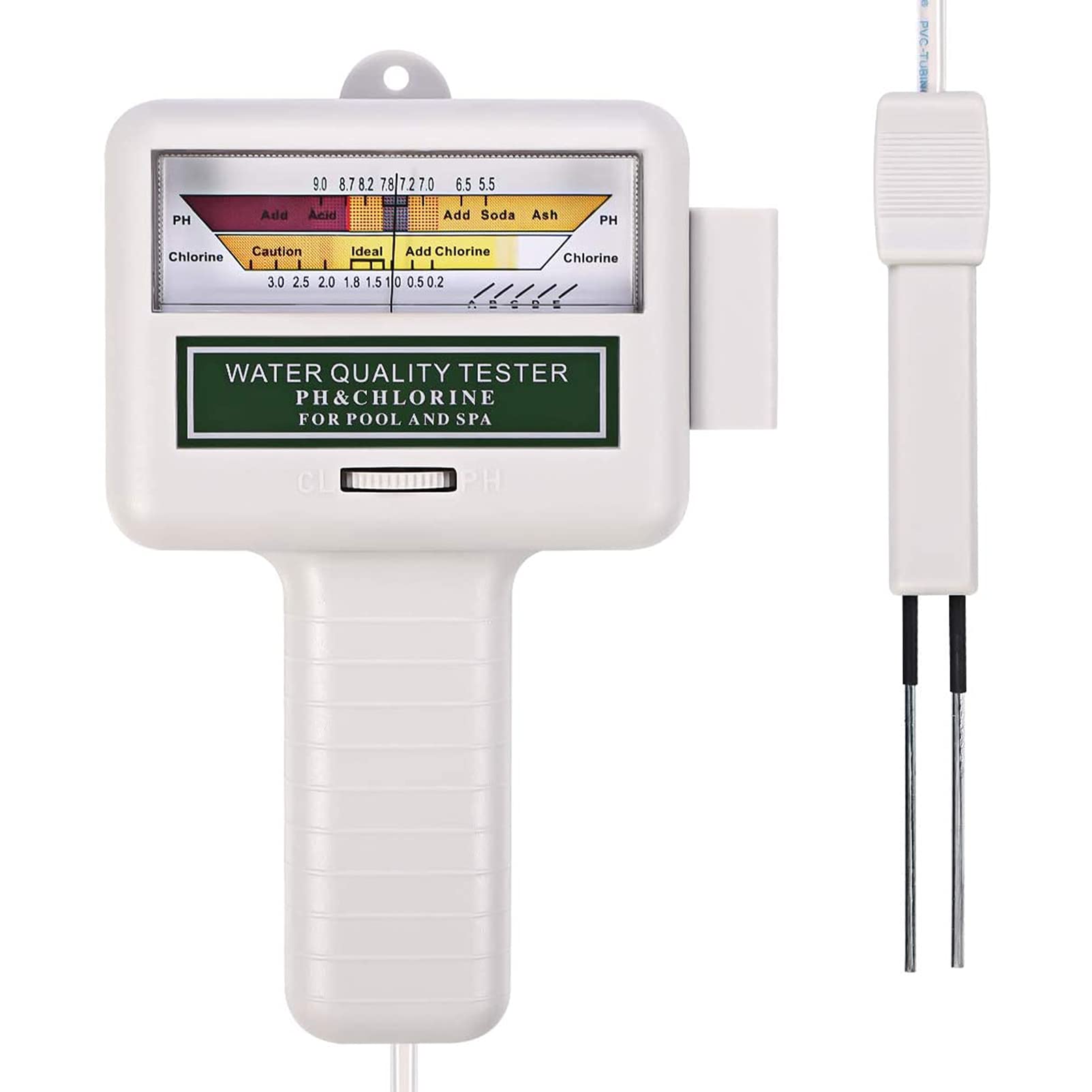 Misuratore di Cloro PH, Misuratore di Cloro E PH 2 in 1 per Piscina, Test dell'Acqua Misuratore di PH Elettronico Digitale Misuratore di Cloro per Piscina Spa Piscina per Acqua Potabile